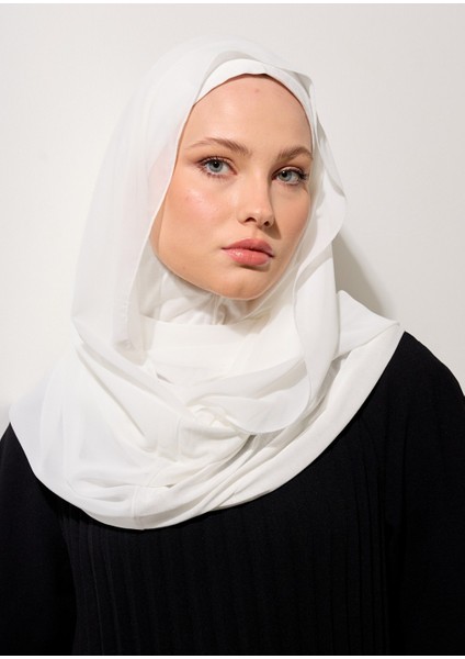 Eşarp - Şifonlu Şal - Beyaz modelleri