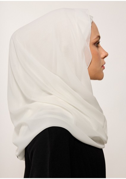 Eşarp - Şifonlu Şal - Beyaz fırsatları