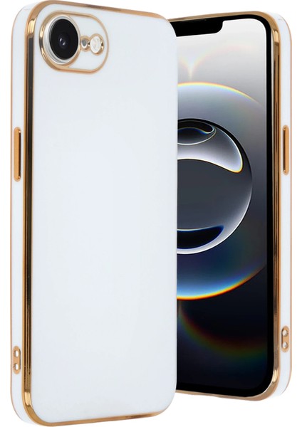 Iphone 16E Kılıf Volet Silikon - Beyaz Gnzrz