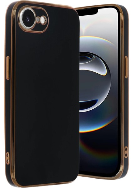 Iphone 16E Kılıf Volet Silikon - Siyah Gnzrz