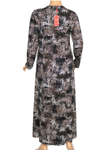 Kadın Demet Büyük Beden Kuplu Boydan Siyah Elbise Desen 76 modelleri