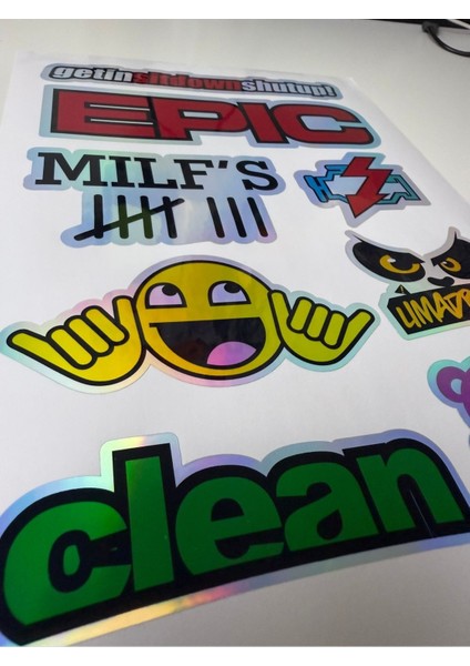 Araba Sticker ( Etiket ) Notebook,kask, Duvar, Bisiklet, Motosiklet, Dolap, Kapı A4 Boyutlarında fiyatları