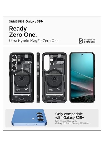 Galaxy S25 Plus Kılıf Ultra Hybrid Zero One Magfit Özellikli Zero One Black - ACS08982 fiyatları