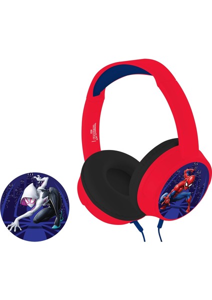Spıderman Kablolu Kulaklık Çocuk Kulaklığı Lisanslı Hediye Stıckerlı MV-6513-SM3