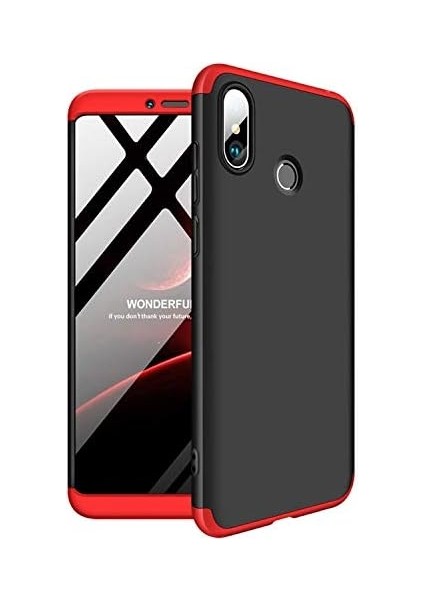 Xiaomi Redmi Note 5 Pro Için Kılıf Double Dip 360 Protective Siyah Kırmızı [redmi Note 5 Pro ile Uyumlu Kılıf - Kırmızı] fiyatları