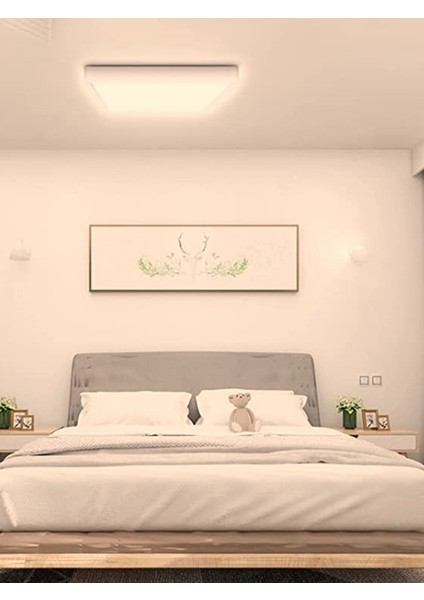 Sıva Üstü 60CMX60CM LED Panel, Oturma Odası Avize, 60X60 LED Avize, 54 Watt, Homojen Gün Işığı 4000K