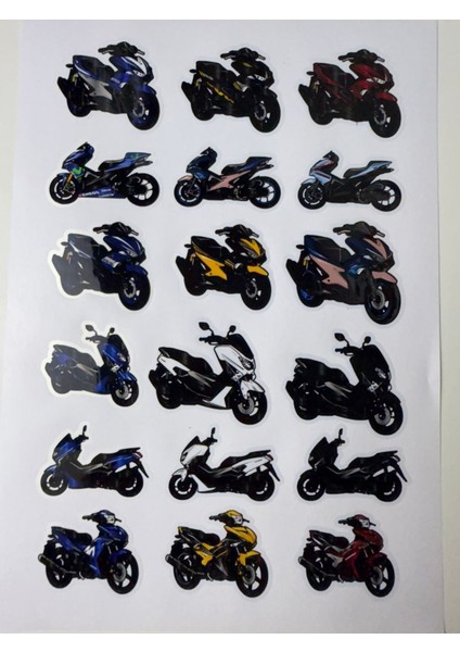 Yamaha Sticker ( Etiket ) Notebook,kask, Duvar, Bisiklet, Motosiklet, Dolap, Kapı A4 Boyutlarında
