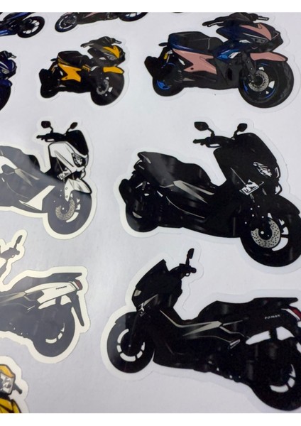 Yamaha Sticker ( Etiket ) Notebook,kask, Duvar, Bisiklet, Motosiklet, Dolap, Kapı A4 Boyutlarında
