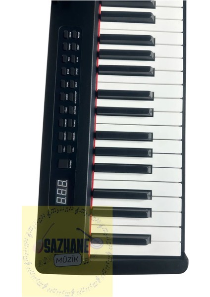 Digital Piyano Hassasiyetli 88 Tuş 3 Pedal