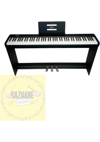 Digital Piyano Hassasiyetli 88 Tuş 3 Pedal