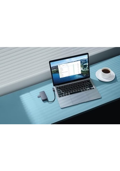 Padjoy 4-Port Type-C Hub -Gri