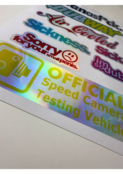 Araba Sticker ( Etiket ) Notebook,kask, Duvar, Bisiklet, Motosiklet, Dolap, Kapı A4 Boyutlarında fiyatları