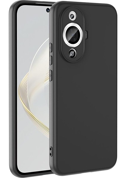 Huawei Nova 12S Uyumlu Kılıf Zore Mara Lansman Kapak-Siyah