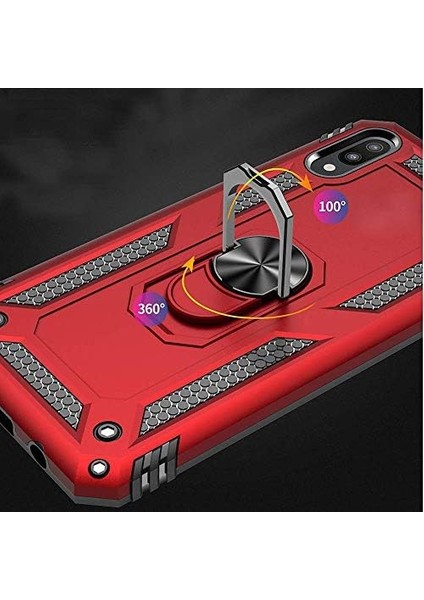 Samsung Galaxy A10 Için Kılıf Military Ring Holder Siyah [galaxy A10 ile Uyumlu Kılıf - Siyah] fiyatları