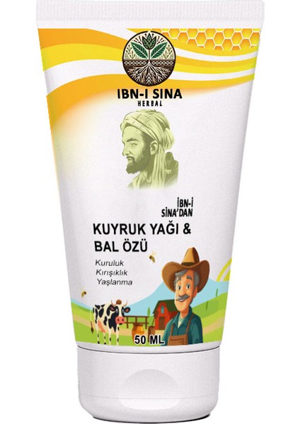 2 Adet Kuyruk Yağı & Bal Özlü Doğaldan Gelen Yüz Kremi 50 ml