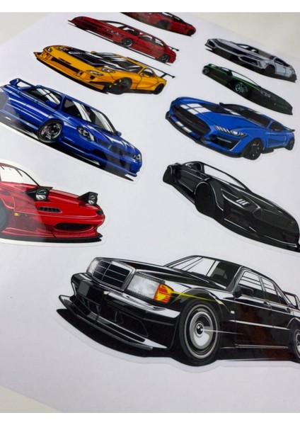 Araba Sticker ( Etiket ) Notebook,kask, Duvar, Bisiklet, Motosiklet, Dolap, Kapı A4 Boyutlarında