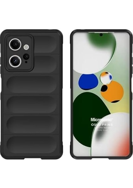 Xiaomi Redmi Note 12 4g Için Kılıf Oslo Prime Siyah [redmi Note 12 4g ile Uyumlu Kılıf - Siyah]