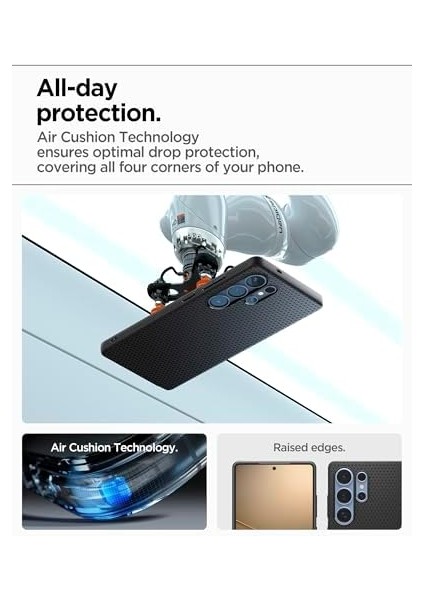 Galaxy S25 Ultra Kılıf Liquid Air Matte Black - ACS08953 modelleri