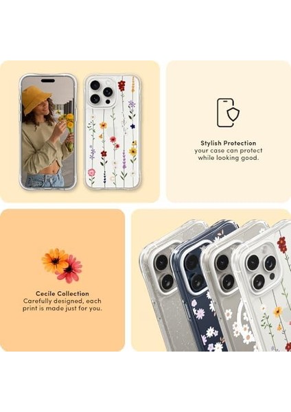 Ciel By Cyrill iPhone 15 Pro Kılıf Cecile Flower Garden - ACS06760 fiyatları