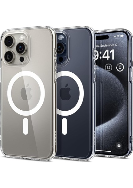iPhone 15 Pro Kılıf Ultra Hybrid Magfit Magsafe Özellikli White - ACS06715