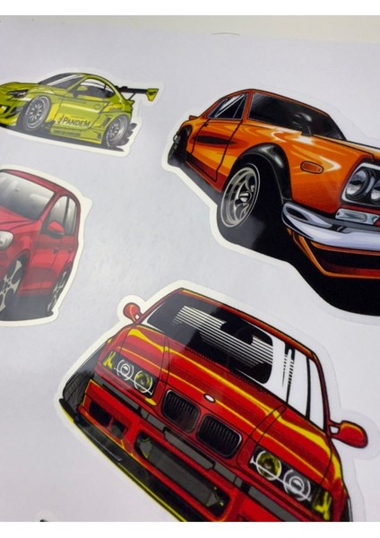 Araba Sticker ( Etiket ) Notebook,kask, Duvar, Bisiklet, Motosiklet, Dolap, Kapı A4 Boyutlarında fiyatları