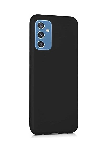 Matte Silicone Samsung Galaxy M52 Için Kılıf Siyah [galaxy M52 ile Uyumlu Kılıf - Siyah]