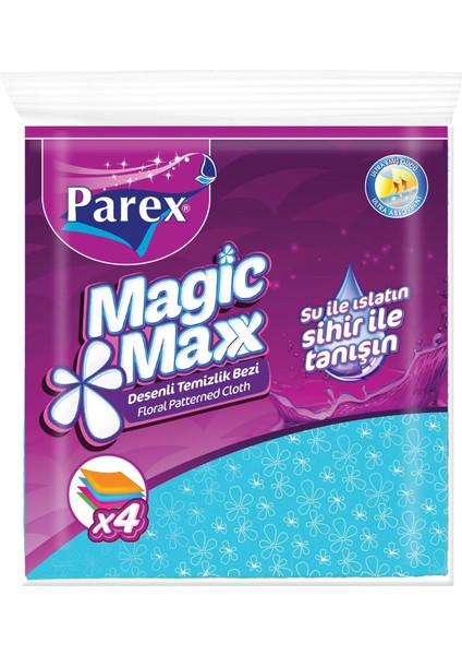 Magic Maxx Temizlik Bezi 4'lü 1 Paket (1 x 4 Adet)