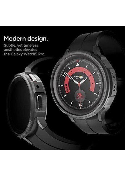 Galaxy Watch 5 Pro (45MM) Kılıf Liquid Air Matte Black - ACS05185 modelleri