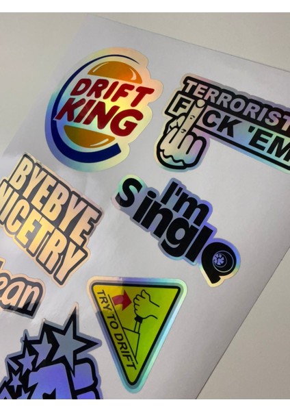 Araba Sticker ( Etiket ) Notebook,kask, Duvar, Bisiklet, Motosiklet, Dolap, Kapı A4 Boyutlarınd fiyatları