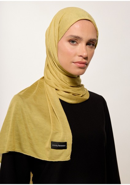 Tesettür Şal - Yağ Yeşili
