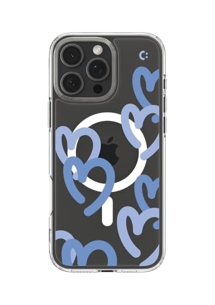 iPhone 16 Pro Max Kılıf Ultra Hybrid Magfit Magsafe Özellikli Hearts Denim - ACS08273 modelleri