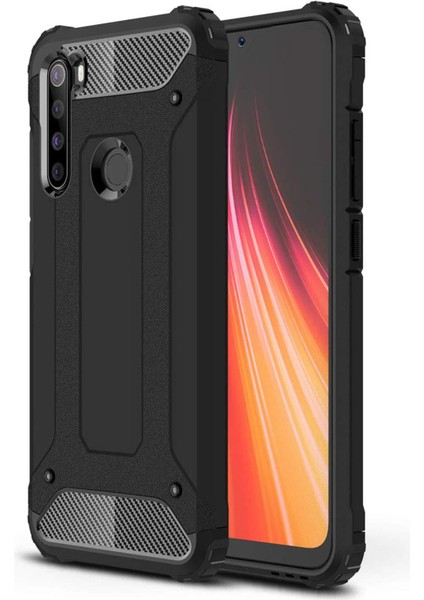 Xiaomi Redmi Note 8t Için Kılıf Rugged Armor Siyah [redmi Note 8t ile Uyumlu Kılıf - Siyah]
