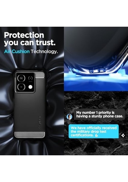 Xiaomi Redmi Note 13 Pro 5g / Poco X6 5g Kılıf Rugged Armor Matte Black - ACS07254 fiyatları