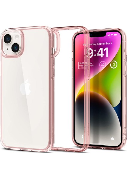iPhone 14 Plus Kılıf Ultra Hybrid Rose Crystal - ACS04897