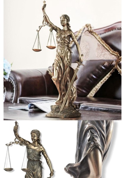 Adalet Fuarı Themis Heykelleri Justitia Tanrıça Heykel Reçine El Sanatı Ev Dekorasyonu Sanat Dekoru
