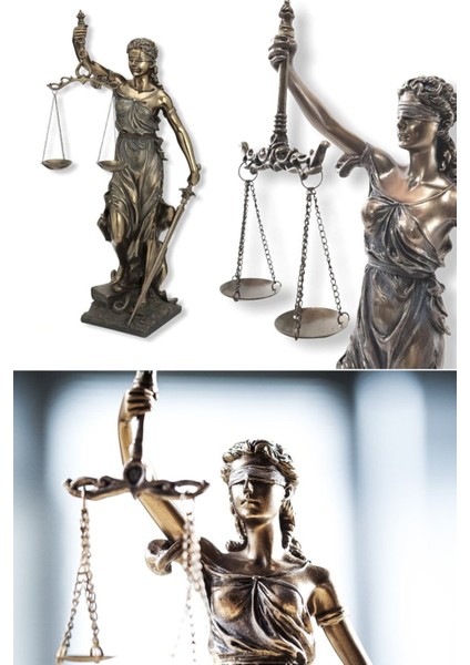 Adalet Fuarı Themis Heykelleri Justitia Tanrıça Heykel Reçine El Sanatı Ev Dekorasyonu Sanat Dekoru