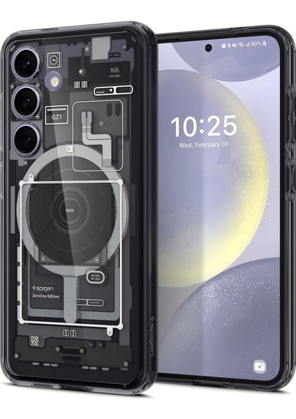 Galaxy S24 Kılıf Ultra Hybrid Onetap Metal Ring Magfit Zero One - ACS07354