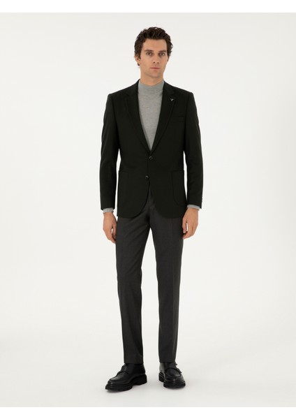 Erkek Yeşil Slim Fit Kumaş Pantolon 50292514-VR054 modelleri