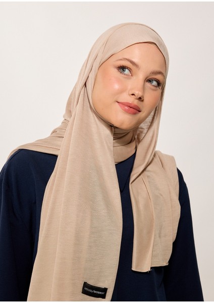 Tesettür Şal - Bej modelleri