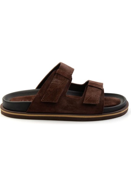 Kahve Leather Erkek Terlik E04801070002