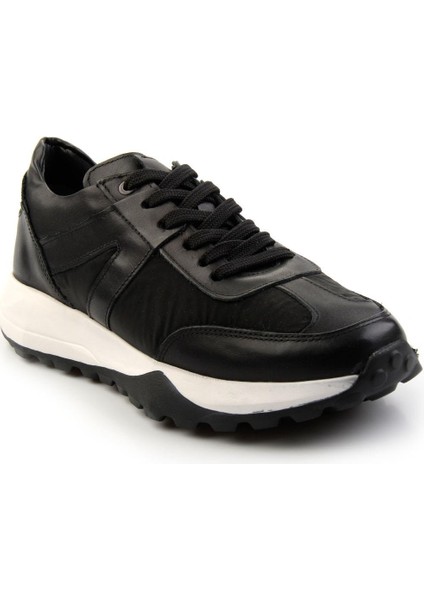 Siyah Leather Erkek Sneaker E01401082867