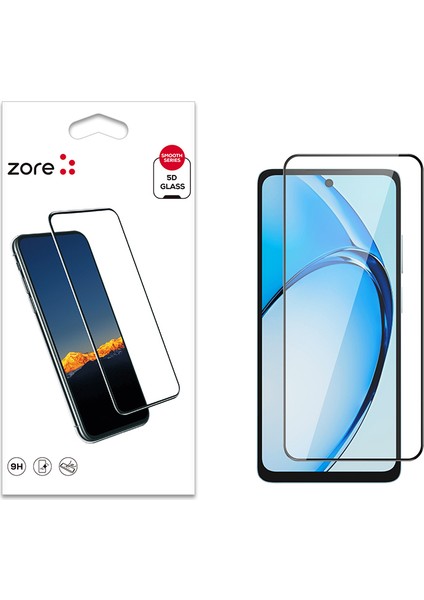 Oppo A60 Zore Kenarları Kırılmaya Dayanıklı Cam Ekran Koruyucu