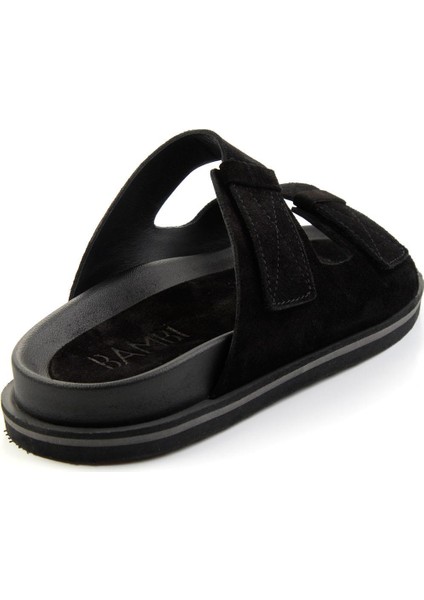 Siyah Leather Erkek Terlik E04801070002 modelleri