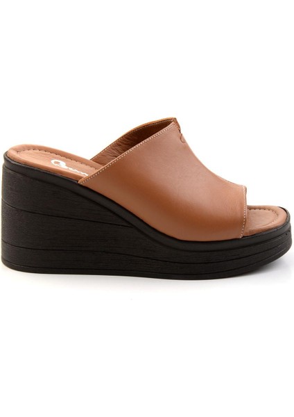 Taba Leather Kadın Terlik K04040012603
