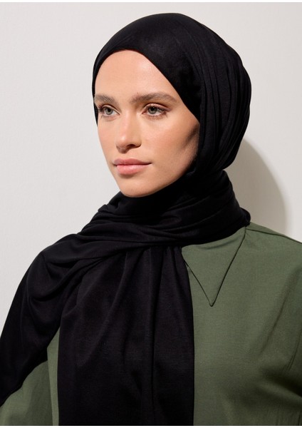 Siyah Jarsey Şal