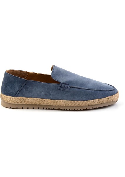 Lacivert Leather Erkek Espadril E01589500002