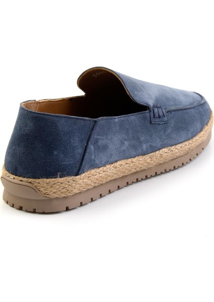 Lacivert Leather Erkek Espadril E01589500002 modelleri