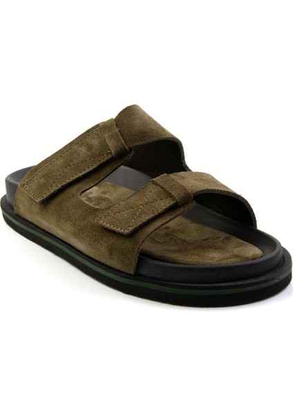 Haki Leather Erkek Terlik E04801070002 fiyatları
