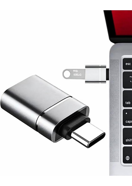 Metal Mini Type C USB 3.1 To USB 3.0 Çevirici Dönüştürücü, Tak Çalıştır, Otg Çevirici Adaptör Macbook, iPad Air, iPad Pro, Surface Pro, Xps Uyumlu, USB To USB C Adapter, Type-C Otg, Data Şarj Adaptörü