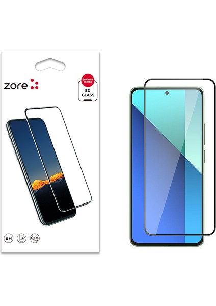 Xiaomi Uyumlu Redmi Note 13 4g Zore Kenarları Kırılmaya Dayanıklı Cam Ekran Koruyucu